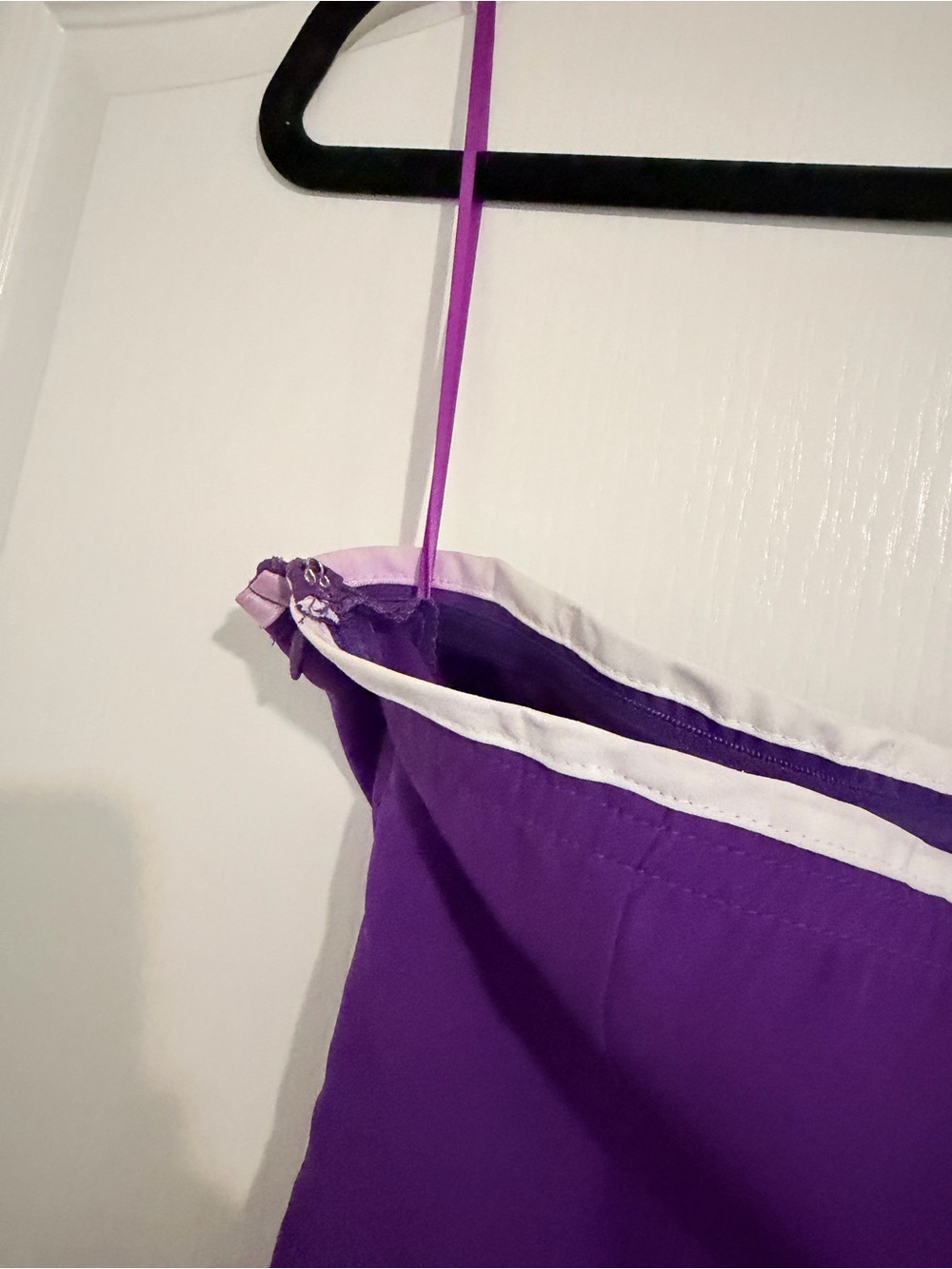 Day + Moon Purple Strapless Dress with White Trim - Picture 10 of 10